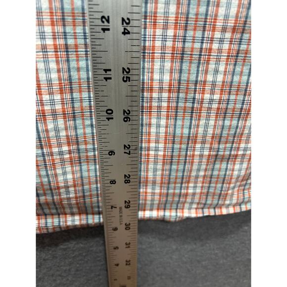 Orvis Men Active Fit Zipper Pocket Button Down Shirt Size L Plaid Long Sleeves - Picture 11 of 11